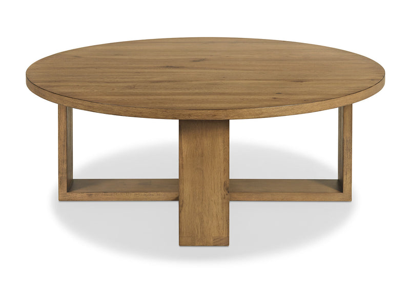 KADEN ROUND COFFEE TABLE 	WALNUT