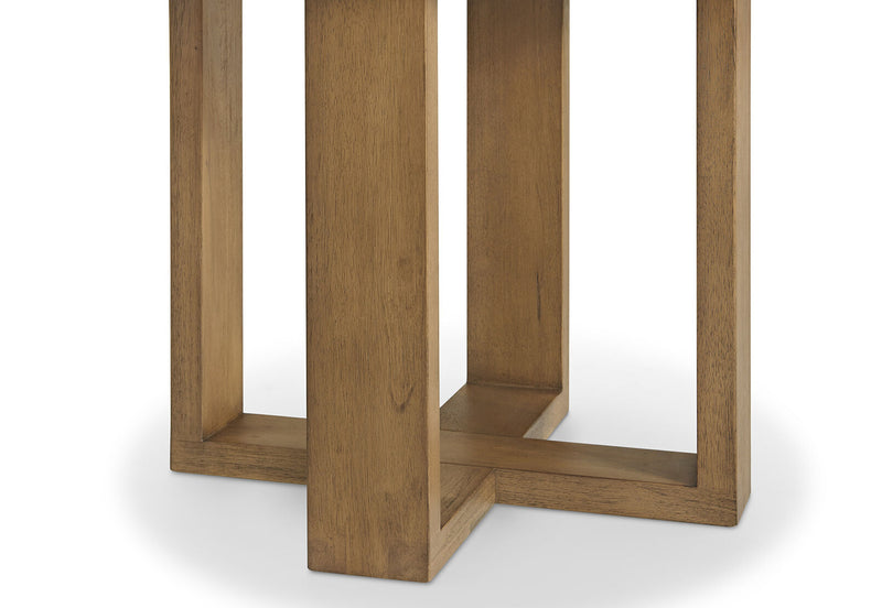 KADEN ROUND LAMP TABLE WALNUT