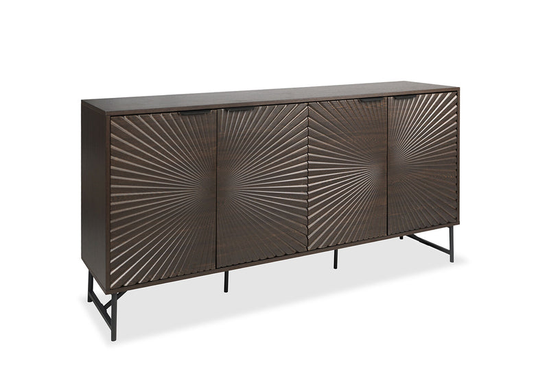 WALLS 4 DOOR BUFFET WALNUT