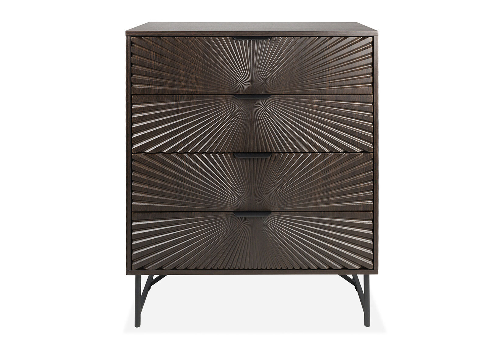 WALLS 4 DRAWER TALL CHEST WALNUT