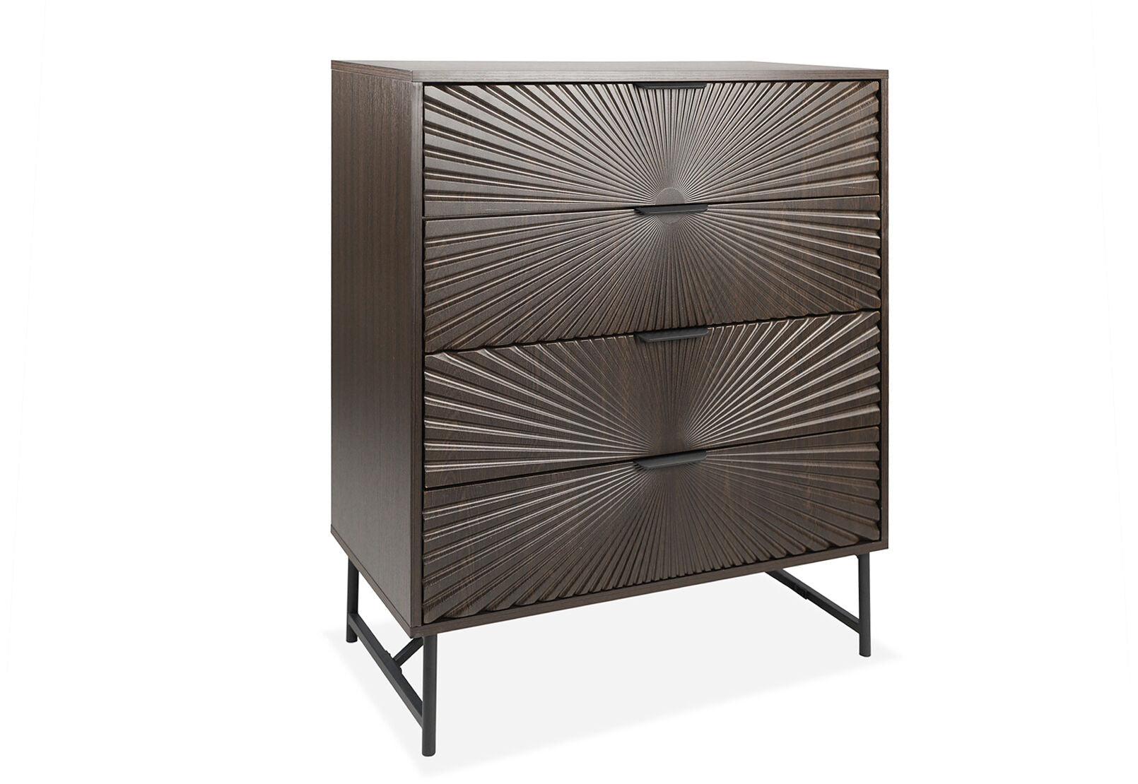 WALLS 4 DRAWER TALL CHEST WALNUT