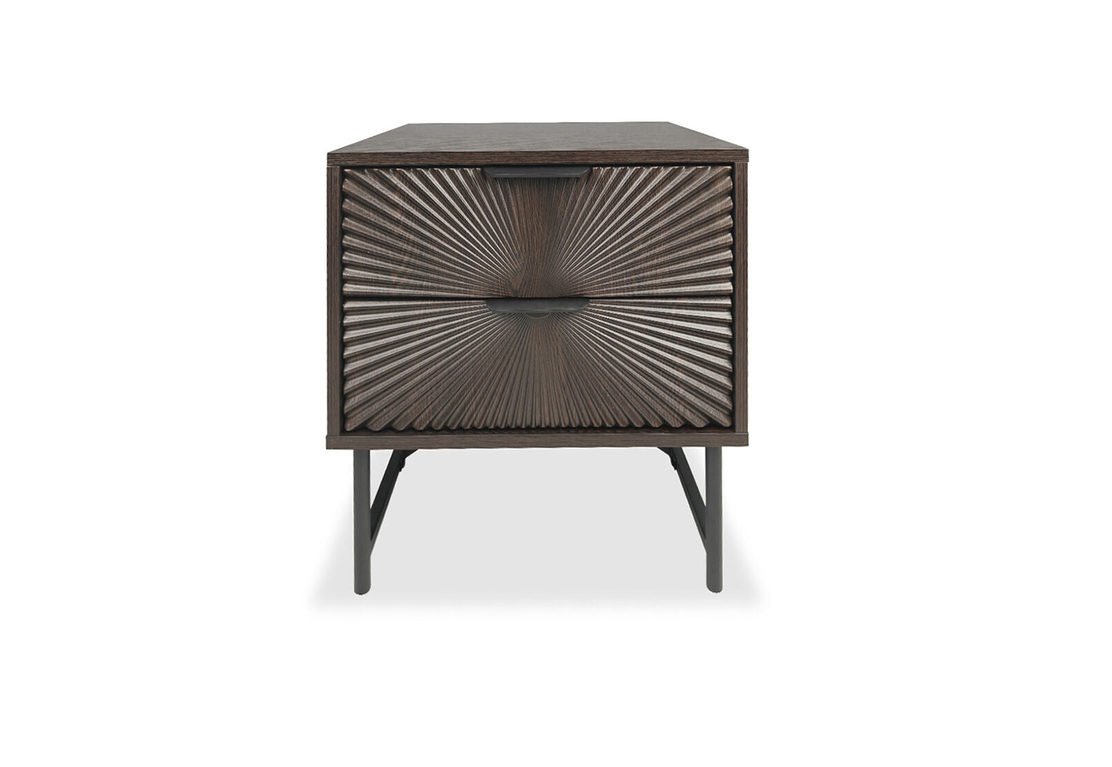 WALLS 2 DRAWER BEDSIDE WALNUT