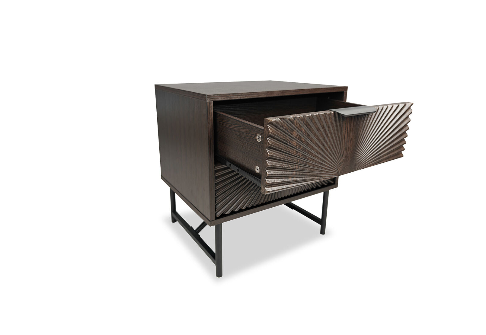 WALLS 2 DRAWER BEDSIDE WALNUT