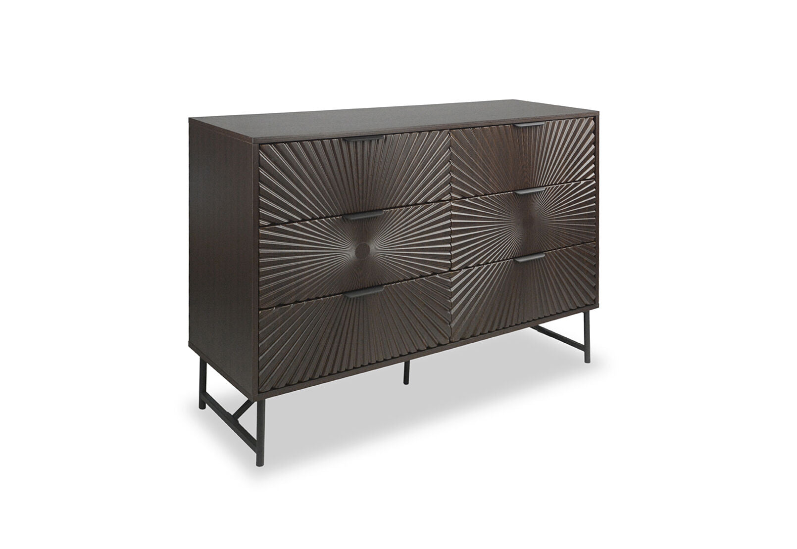 WALLS 6 DRAWER DRESSER WALNUT