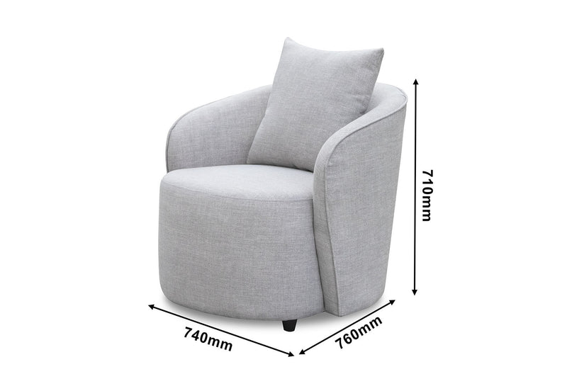 ADDER ACCENT CHAIR GREY