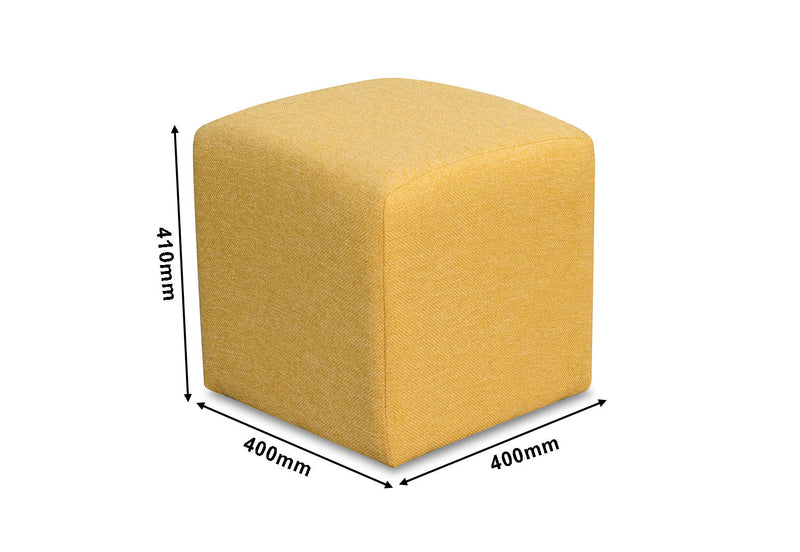 MCMILLAN OTTOMAN MUSTARD