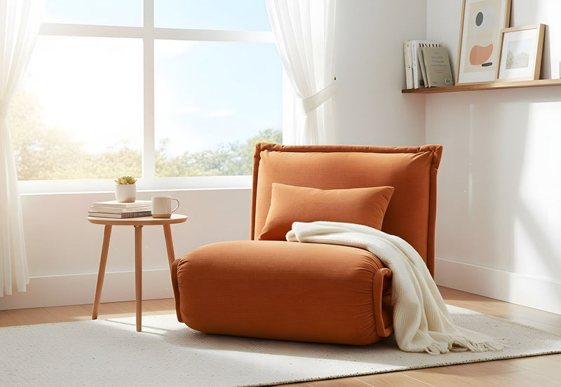 OCONNELL SOFA BED CHAIR RUST