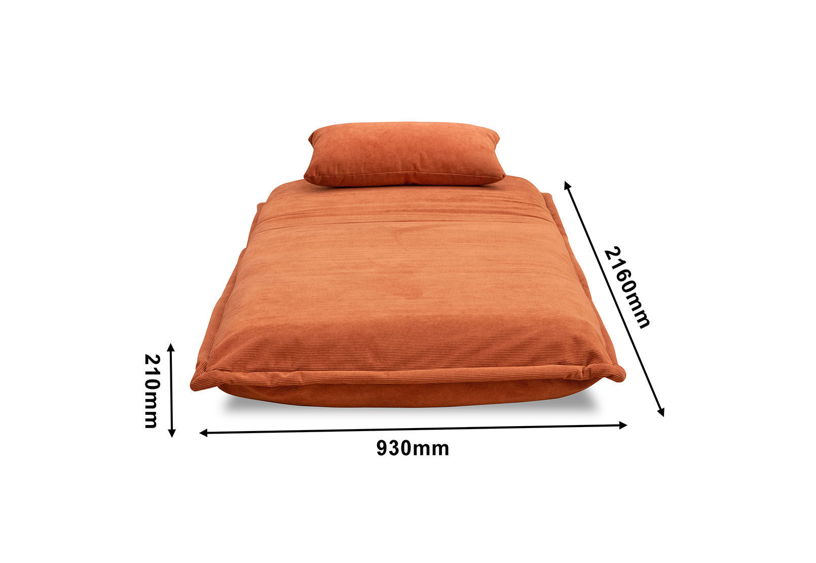 OCONNELL SOFA BED CHAIR RUST