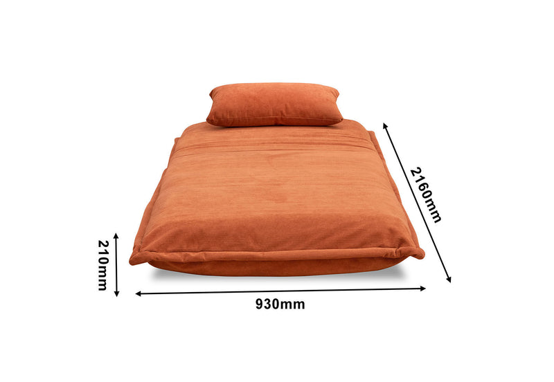 OCONNELL SOFA BED CHAIR RUST