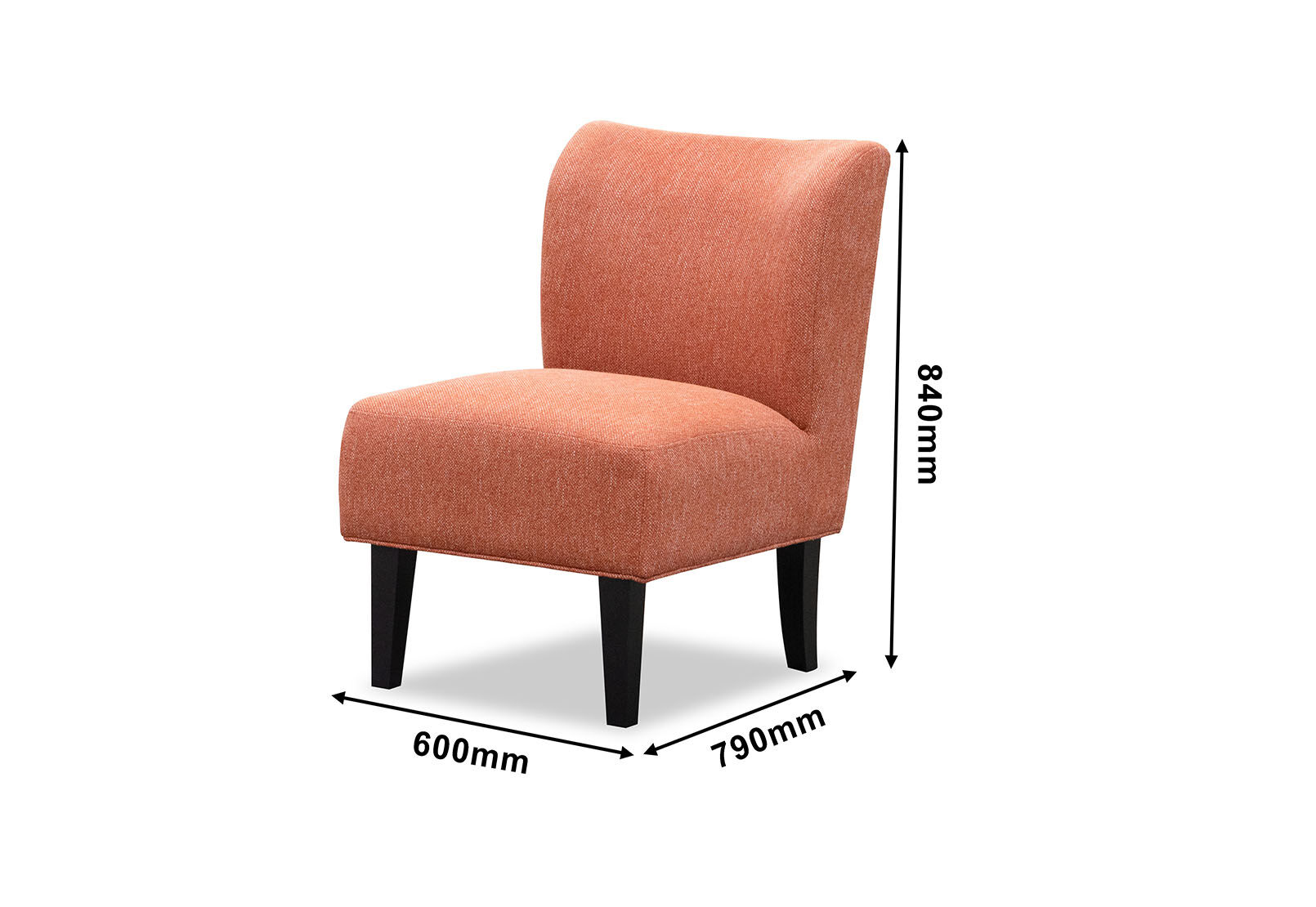 PAUL ACCENT CHAIR ORANGE
