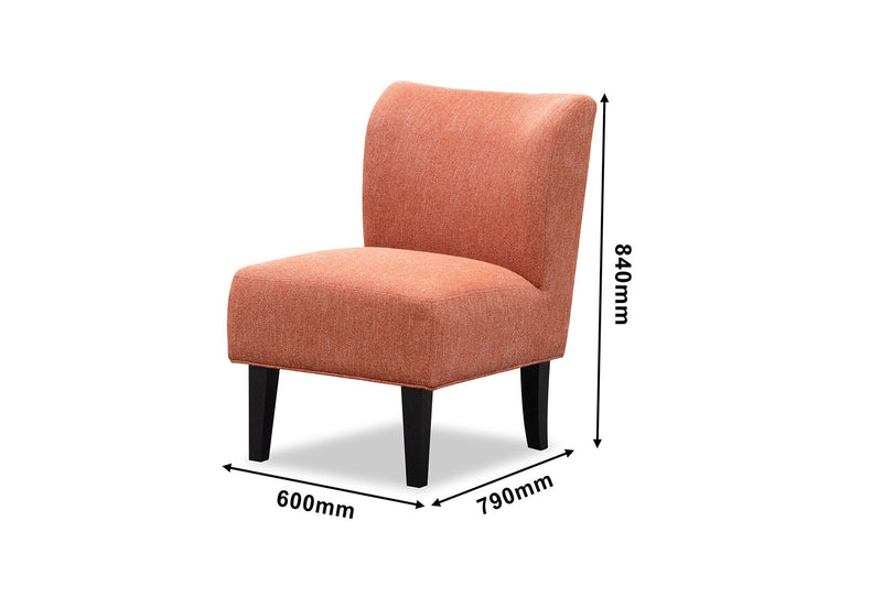 PAUL ACCENT CHAIR ORANGE