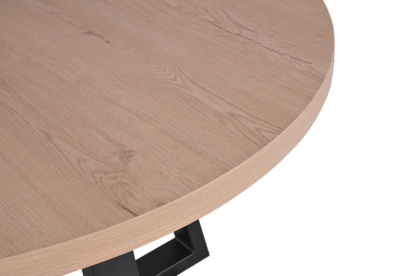 AGATE DINING TABLE OAK BLACK