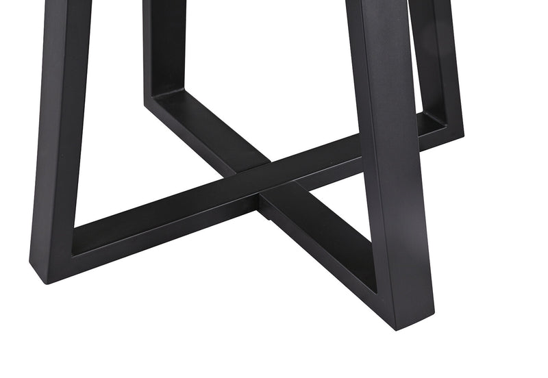 AGATE DINING TABLE OAK BLACK