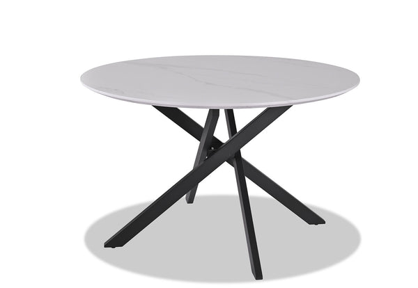 ALAMOS DINING TABLE WHITE/BLACK