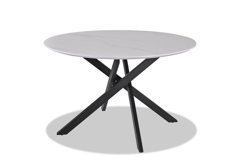 ALAMOS DINING TABLE WHITE/BLACK
