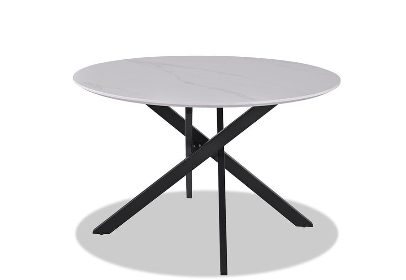 ALAMOS DINING TABLE WHITE/BLACK