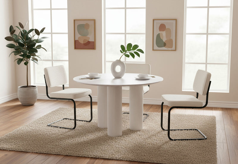 ALDERNEY DINING TABLE WHITE