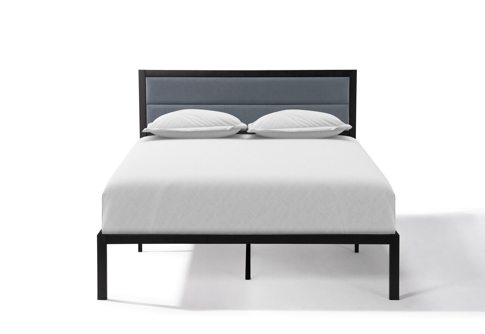 HERNANDEZ QUEEN BED BLACK/GREY