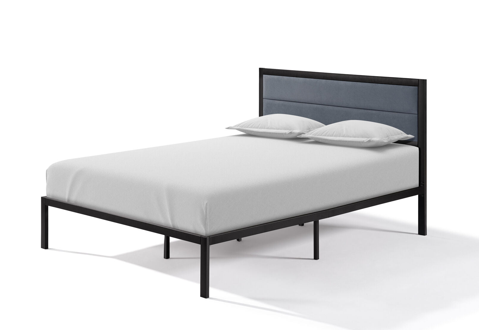 HERNANDEZ QUEEN BED BLACK/GREY