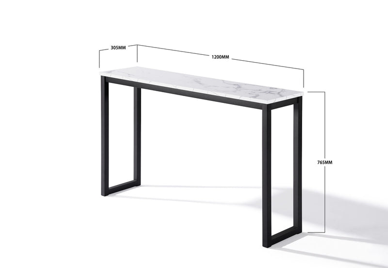 KING SOFA TABLE BLACK/WHITE