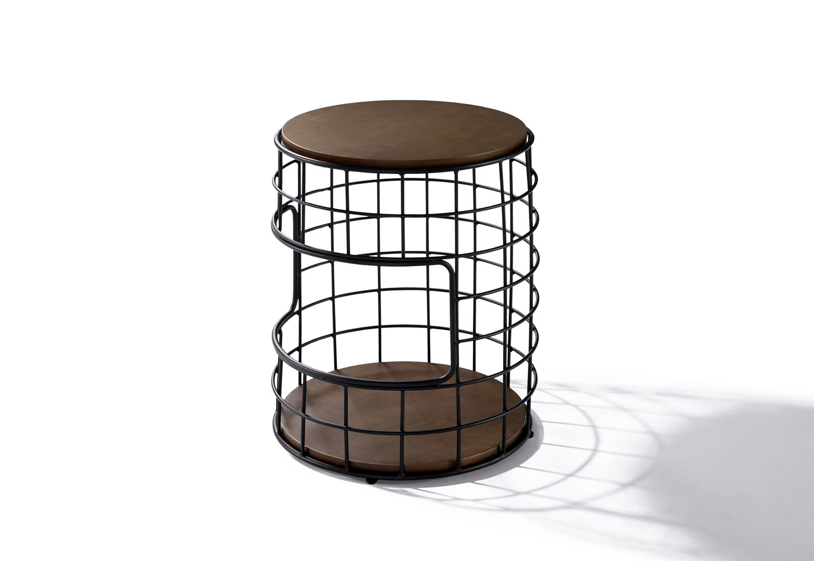 LOGAN LAMP TABLE BLACK/WALNUT