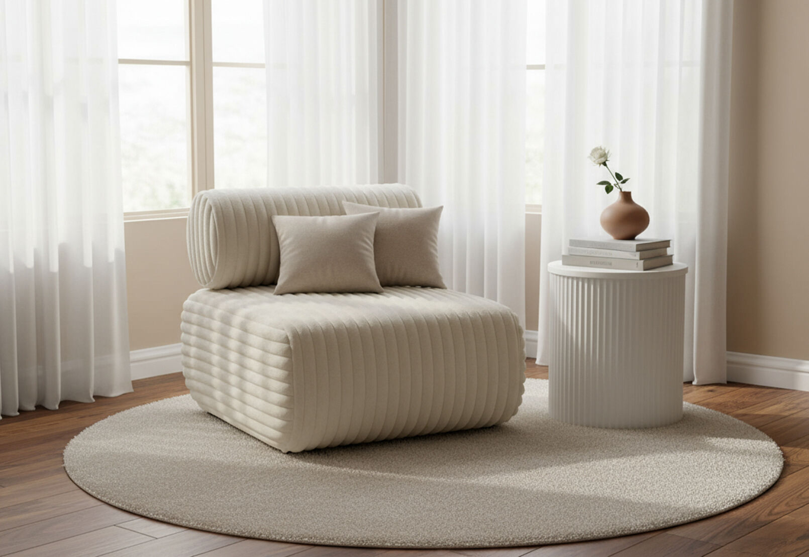 ALLIE ACCENT CHAIR BEIGE