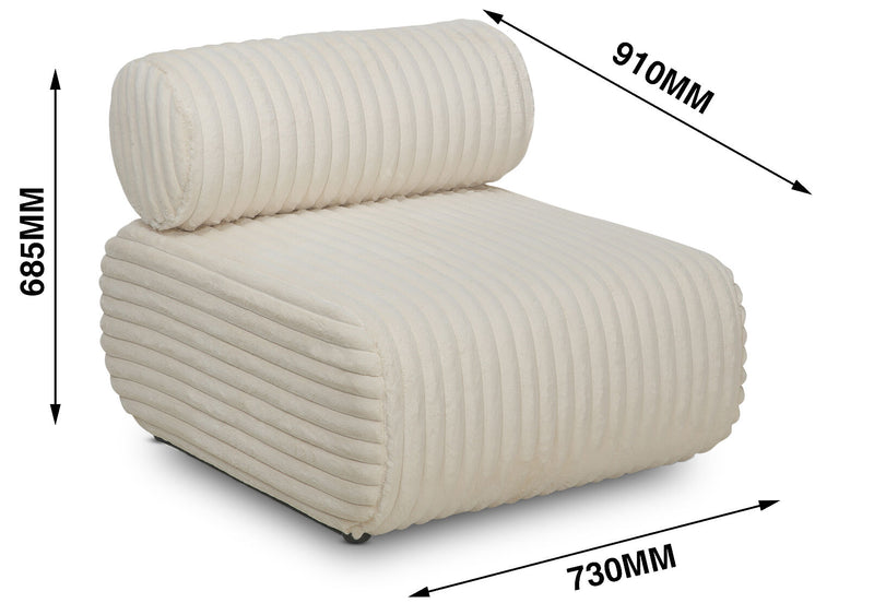 ALLIE ACCENT CHAIR BEIGE