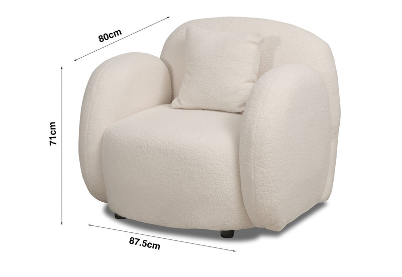 AMBERI ACCENT CHAIR CREAM