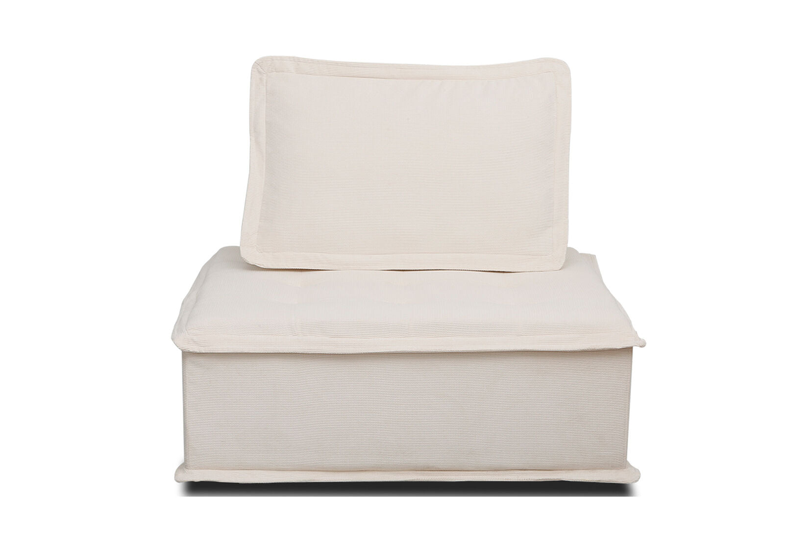 LEILA MODULAR ARMLESS CHAIR BEIGE