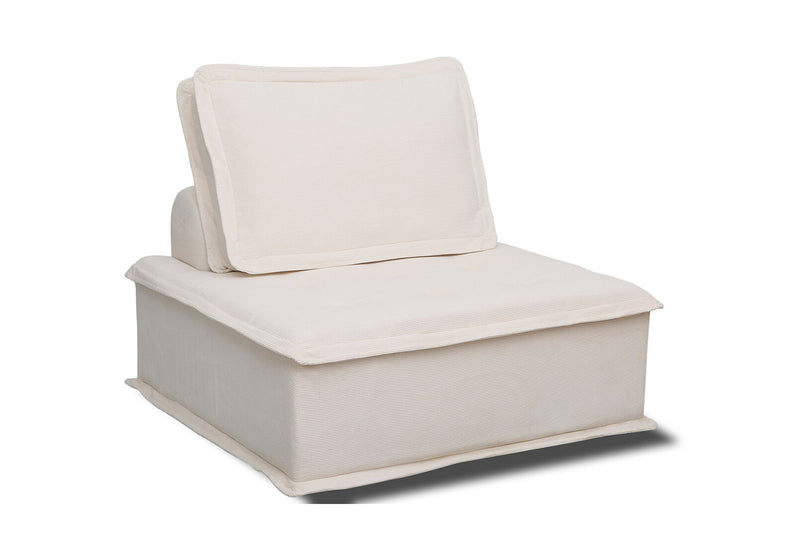 LEILA MODULAR ARMLESS CHAIR BEIGE