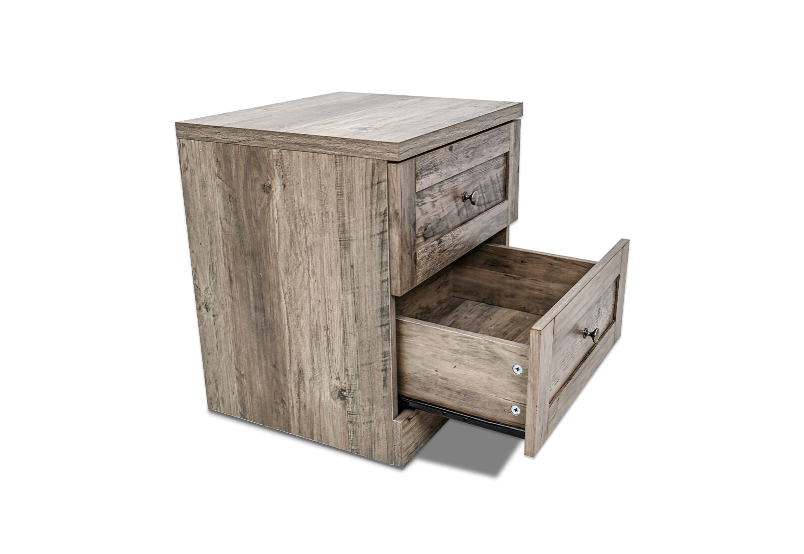 ALYO 2 DRAWER BEDSIDE ASH