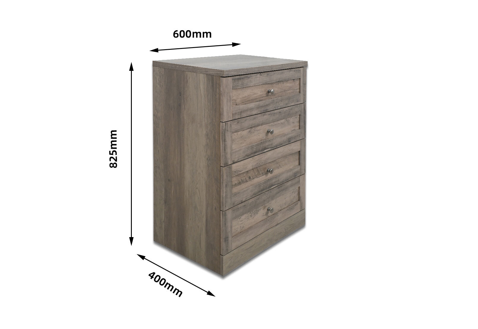ALYO 4 DRAWER TALL CHEST ASH