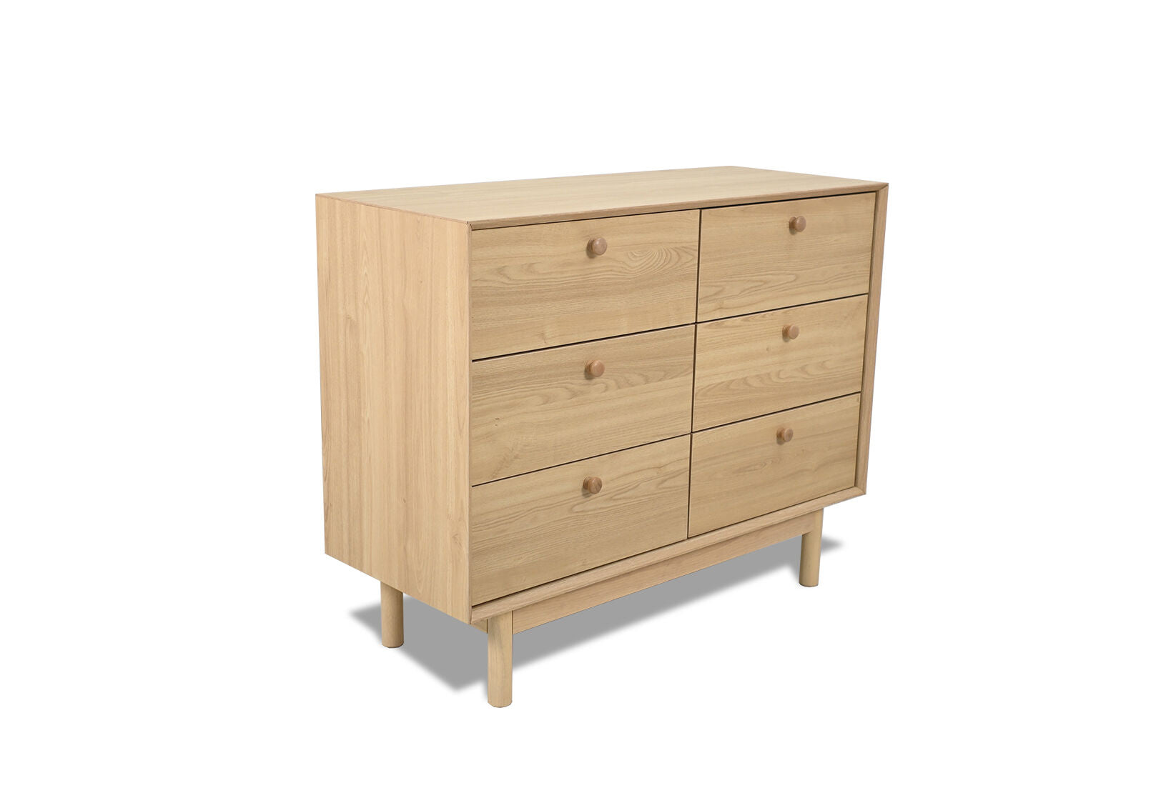 FAWKE 6 DRAWER DRESSER NATURAL