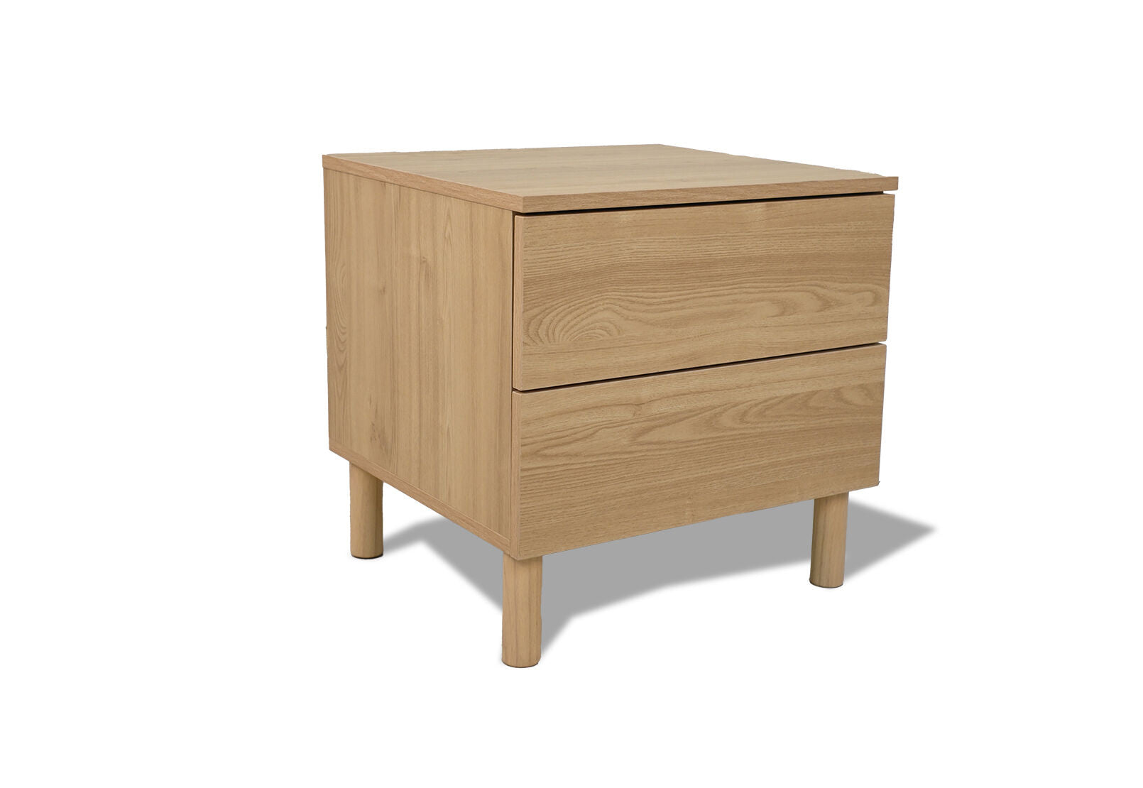 MILANI 2 DRAWER BEDSIDE OAK