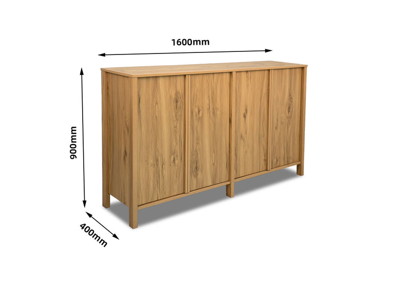 TWICKENHAM 4 DOOR BUFFET NATURAL