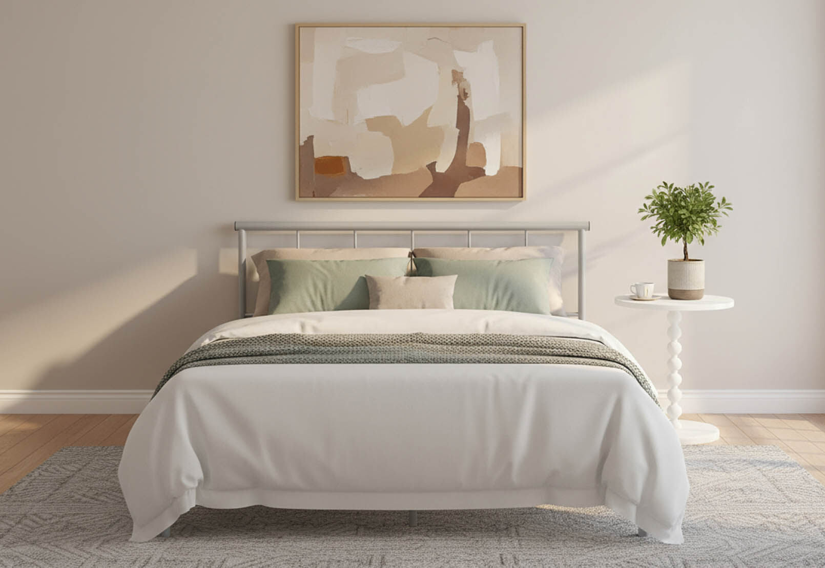 LIBBY QUEEN BED SILVER