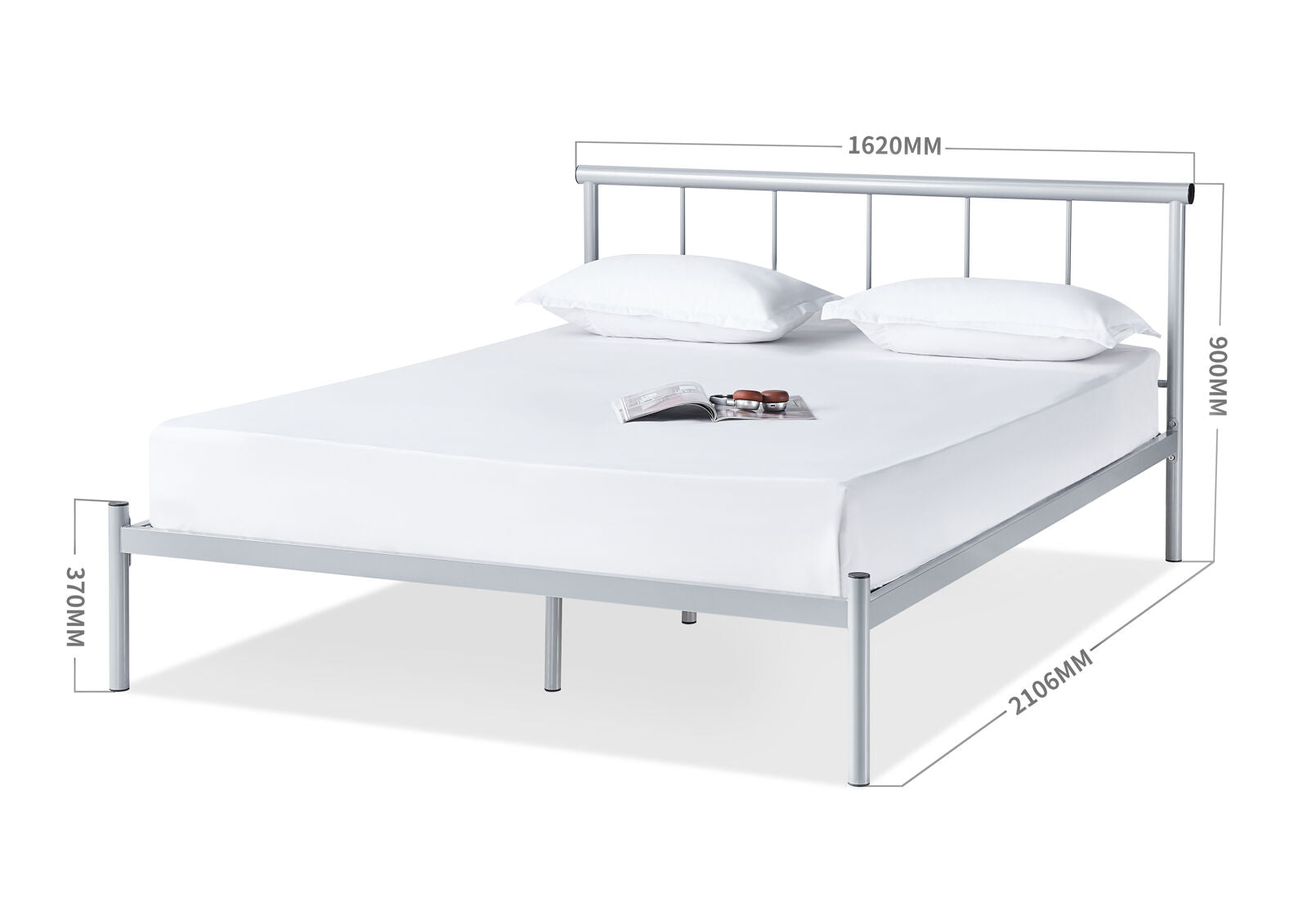 LIBBY QUEEN BED SILVER