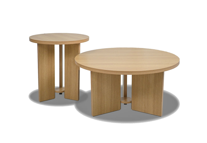 OLIVIER SET OF 2 COFFEE TABLES 	NATURAL