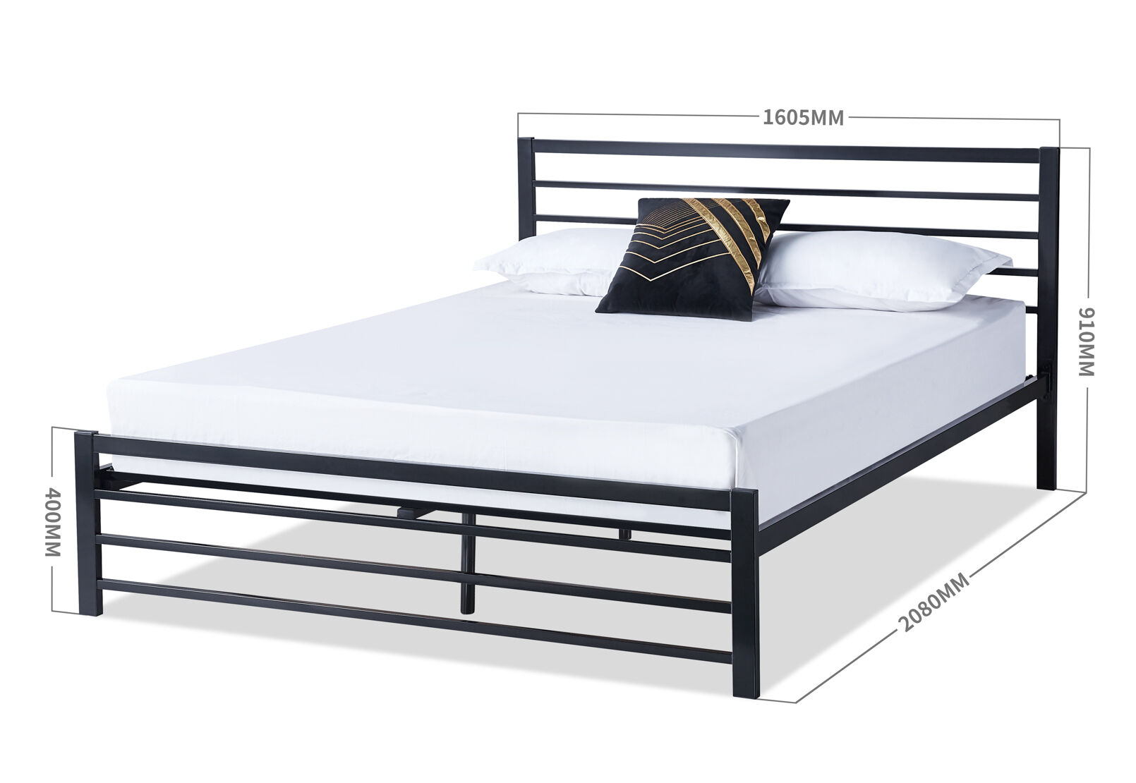 STEWART QUEEN BED BLACK