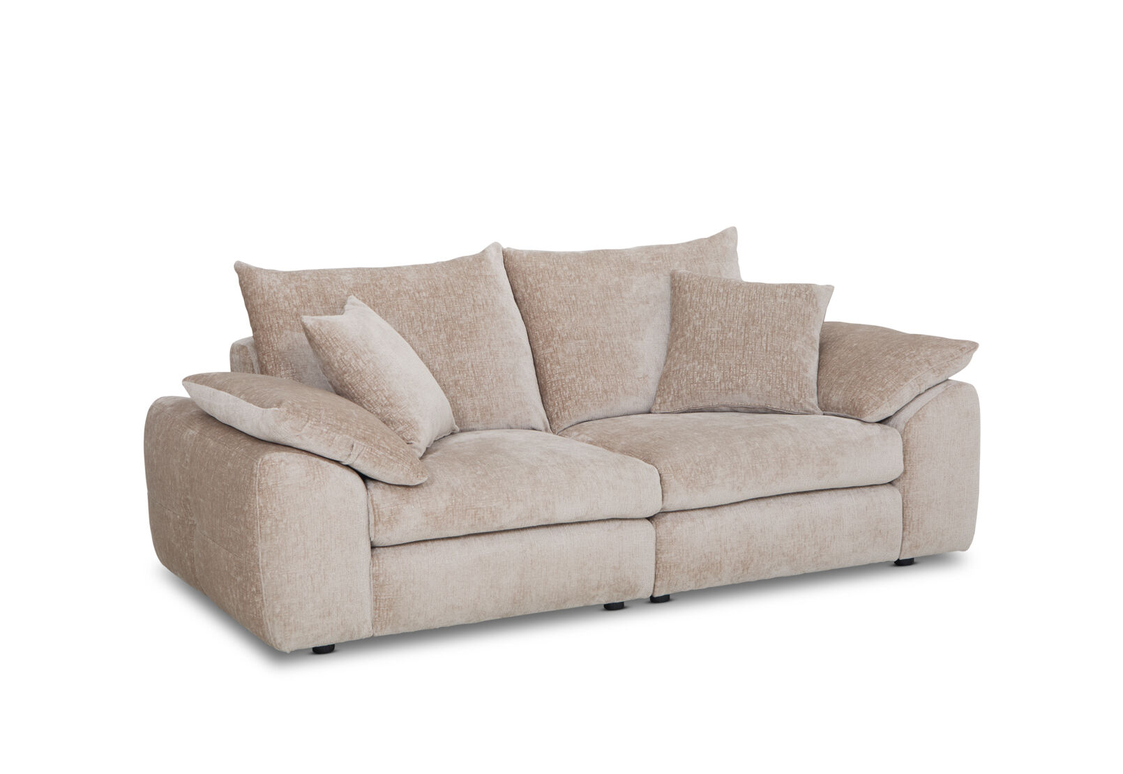 MARLENE FABRIC 2 SEATER SOFA TAUPE