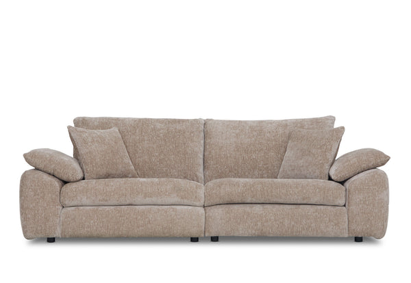 MARLENE FABRIC 3 SEATER SOFA TAUPE