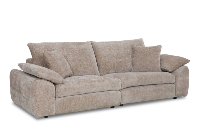 MARLENE FABRIC 3 SEATER SOFA TAUPE
