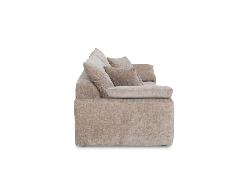 MARLENE FABRIC 3 SEATER SOFA TAUPE