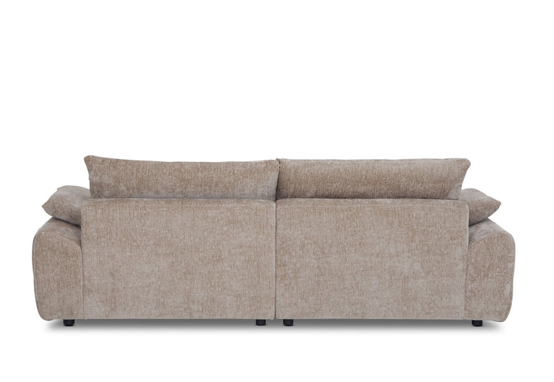 MARLENE FABRIC 3 SEATER SOFA TAUPE