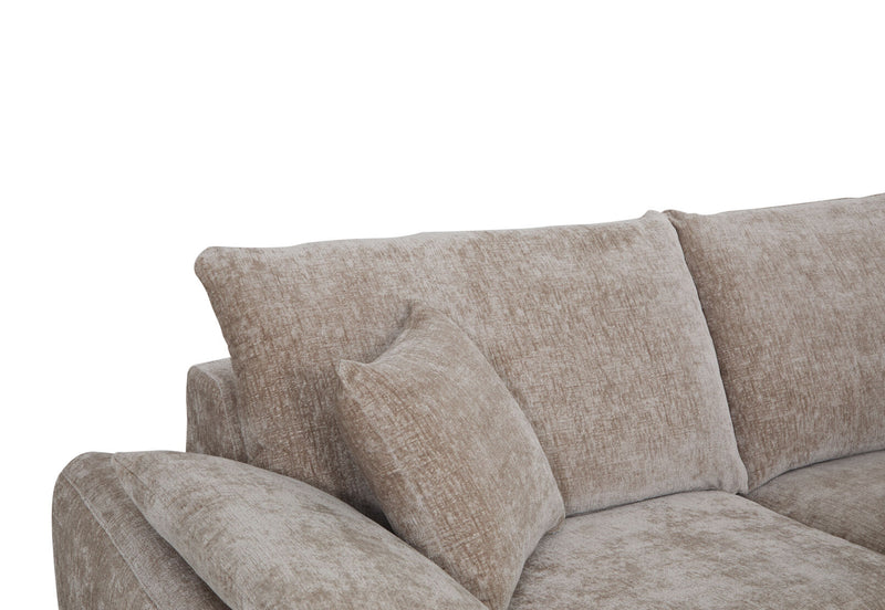 MARLENE FABRIC 3 SEATER SOFA TAUPE