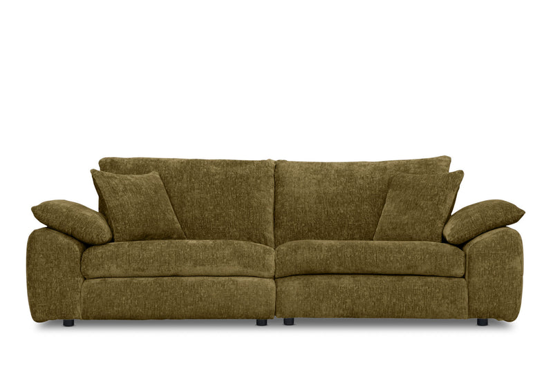 MARLENE FABRIC 3 SEATER SOFA GREEN
