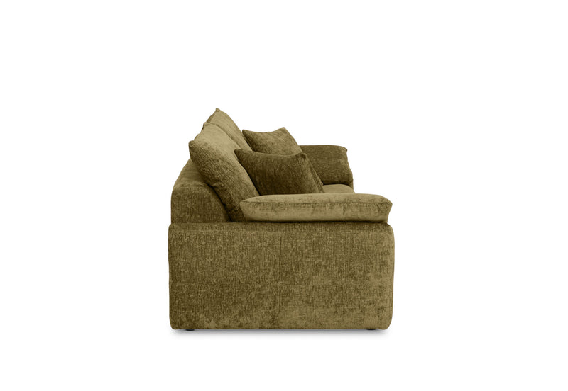 MARLENE FABRIC 3 SEATER SOFA GREEN