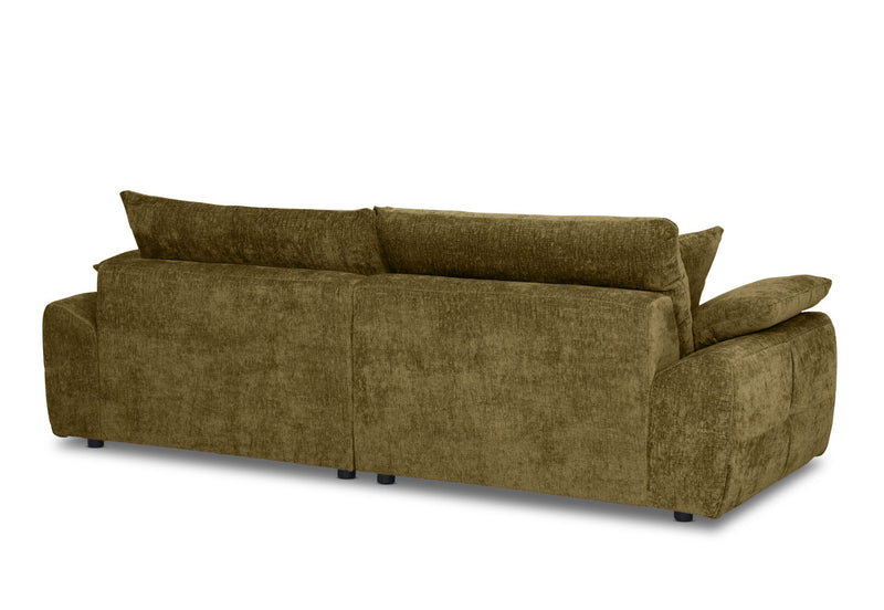 MARLENE FABRIC 3 SEATER SOFA GREEN
