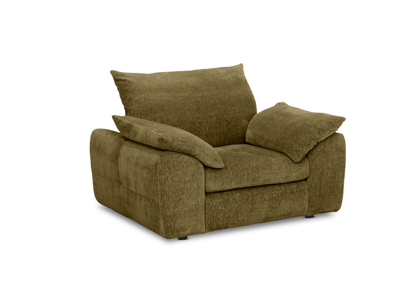 MARLENE FABRIC ACCENT CHAIR GREEN