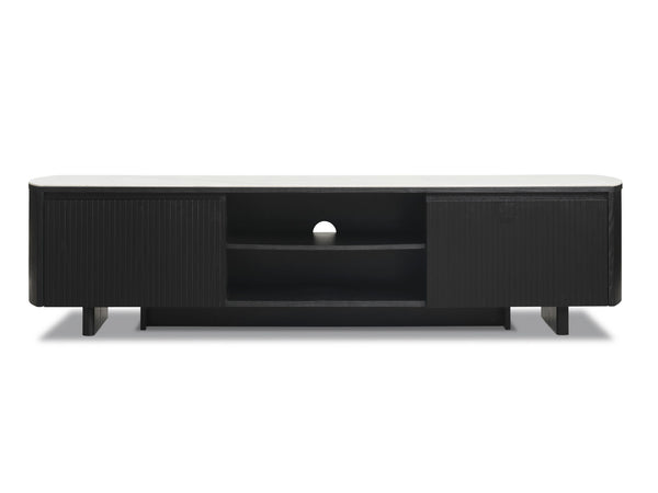 DORVAL ENTERTAINMENT UNIT BLACK/WHITE